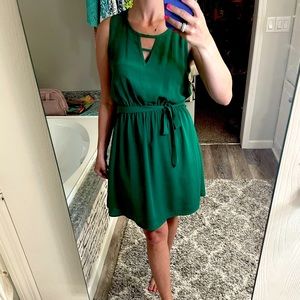 Skies Are Blue Emerald Green Dress